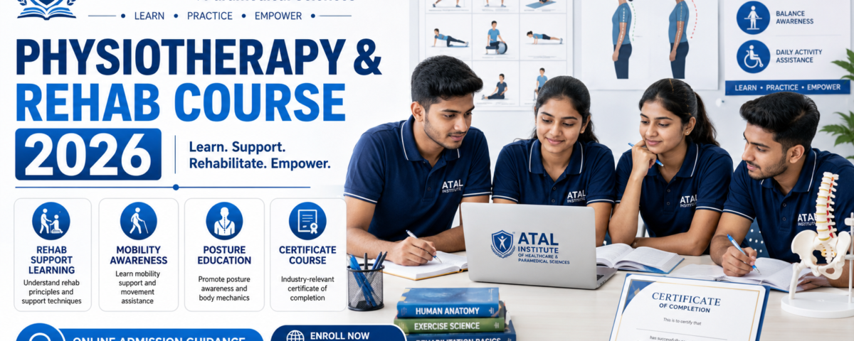 Physiotherapy and Rehab Course Fees 2026 Basic Advanced Master duration admission details at ATAL Institute