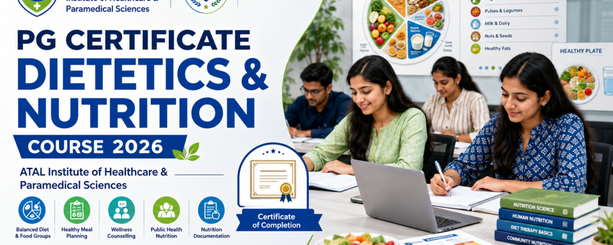 PG Certificate Dietetics and Nutrition Course 2026 fees eligibility subjects and admission at ATAL Institute