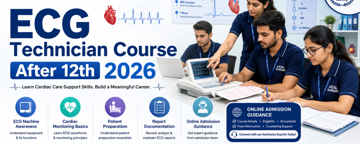 ECG Technician Course After 12th 2026 fees eligibility subjects and admission at ATAL Institute