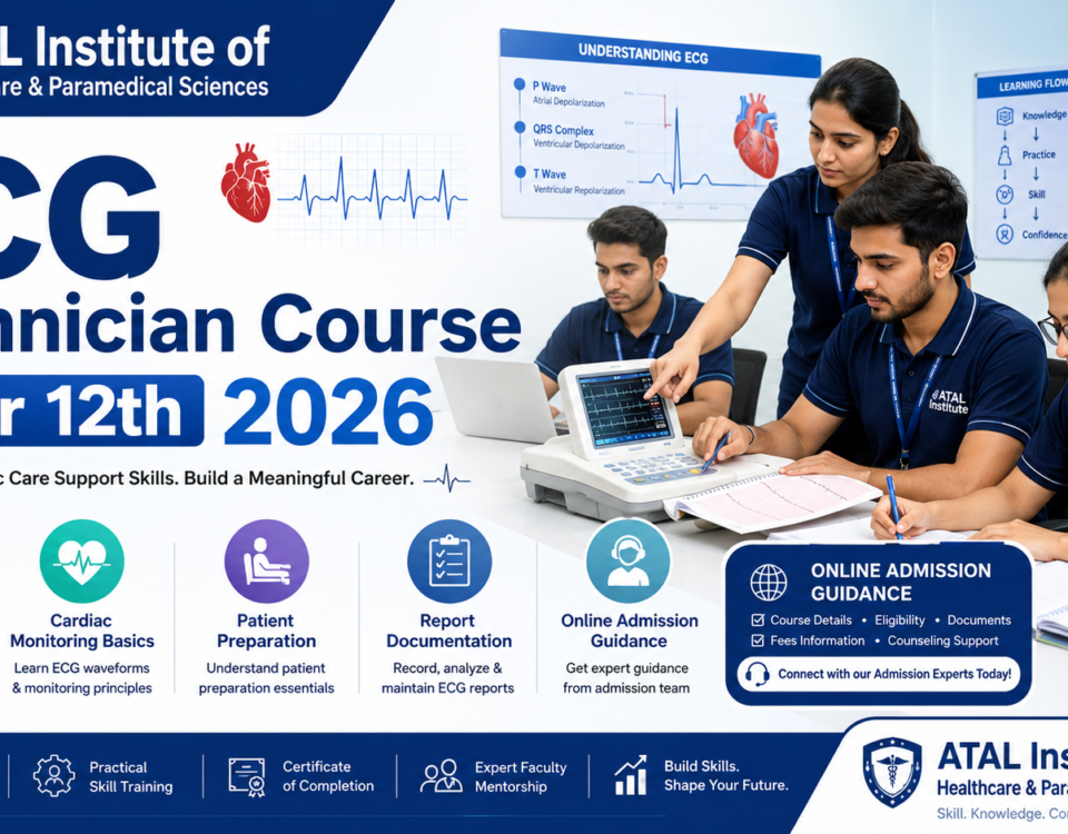 ECG Technician Course After 12th 2026 fees eligibility subjects and admission at ATAL Institute
