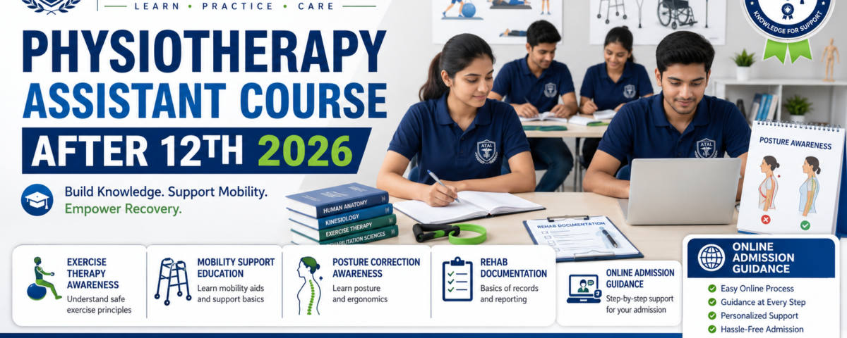Physiotherapy Assistant Course After 12th 2026 fees eligibility subjects and admission at ATAL Institute