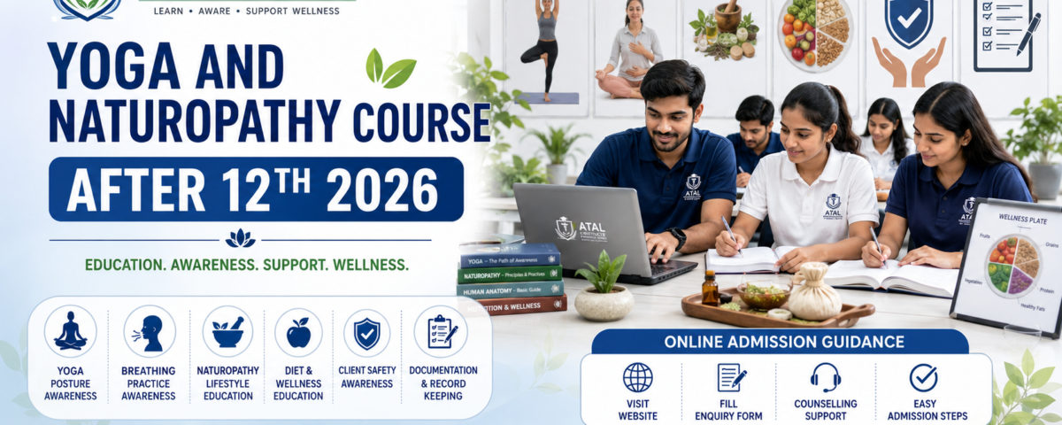 Yoga and Naturopathy Course After 12th 2026 fees eligibility subjects and admission at ATAL Institute