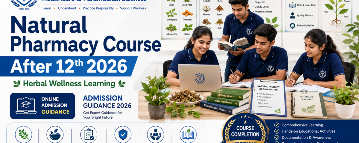 Natural Pharmacy Course After 12th 2026 fees eligibility subjects and admission at ATAL Institute