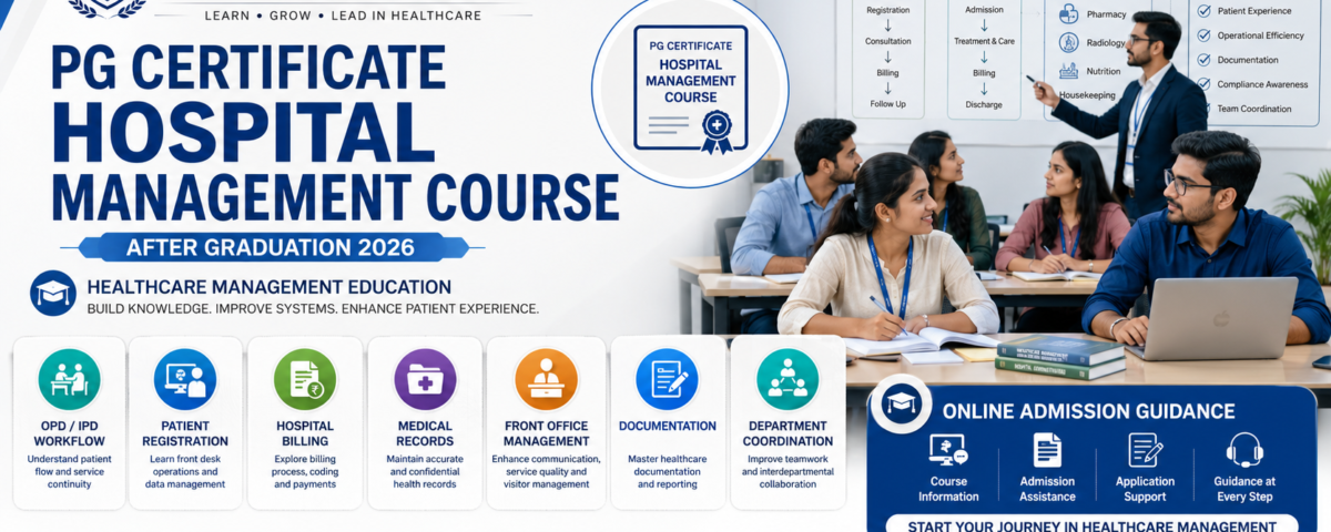PG Certificate Hospital Management Course After Graduation 2026 fees eligibility subjects and admission at ATAL Institute