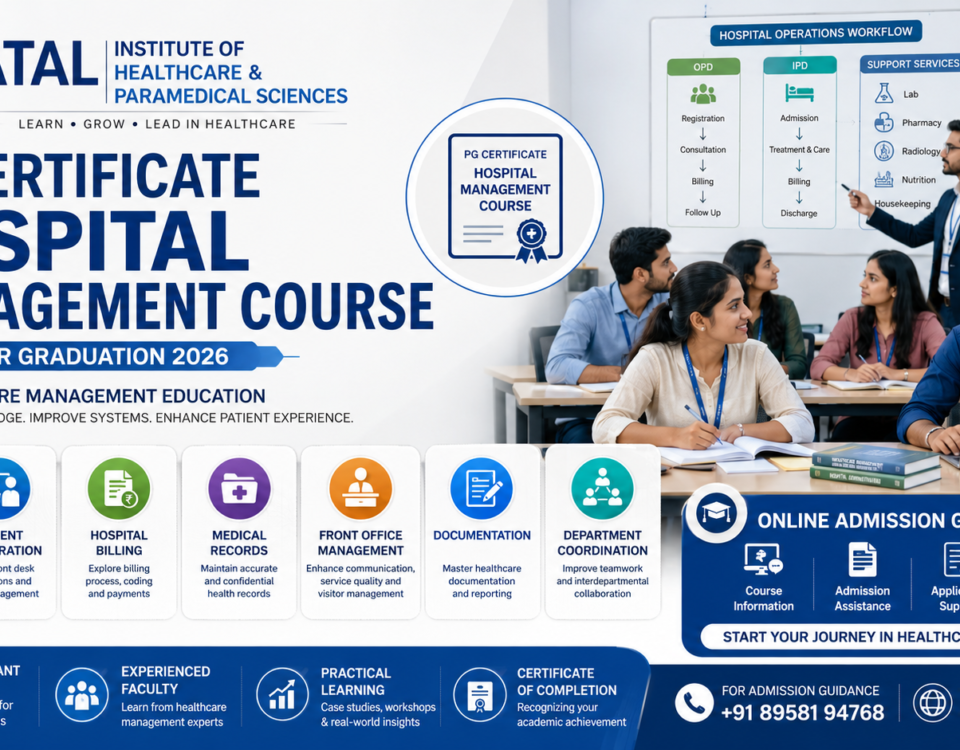 PG Certificate Hospital Management Course After Graduation 2026 fees eligibility subjects and admission at ATAL Institute