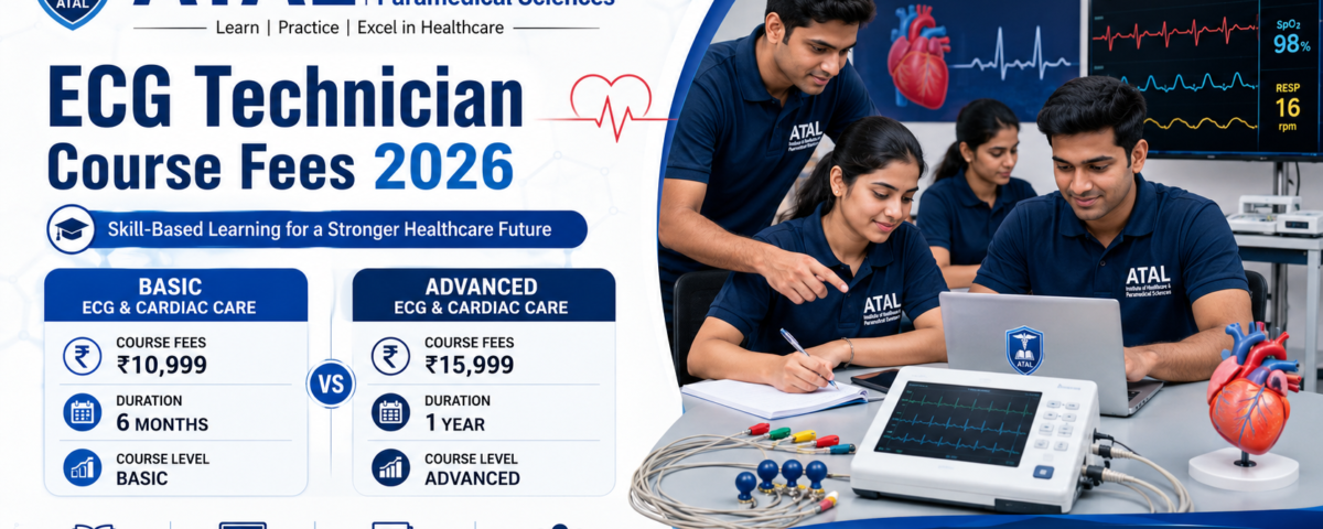 ECG Technician Course Fees 2026 Basic vs Advanced duration eligibility and admission at ATAL Institute