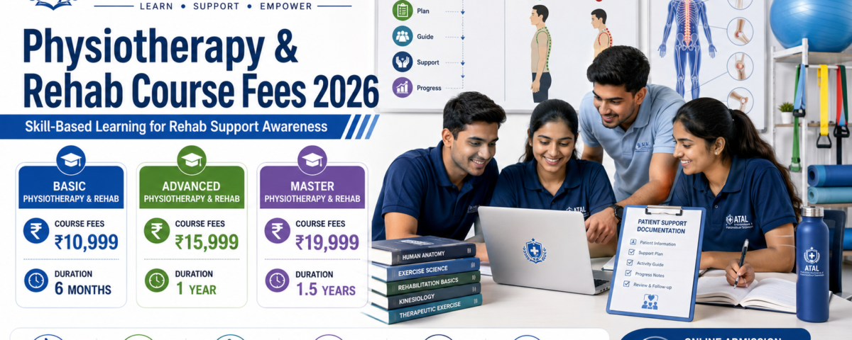 Physiotherapy and Rehab Course Fees 2026 Basic Advanced Master duration eligibility and admission at ATAL Institute