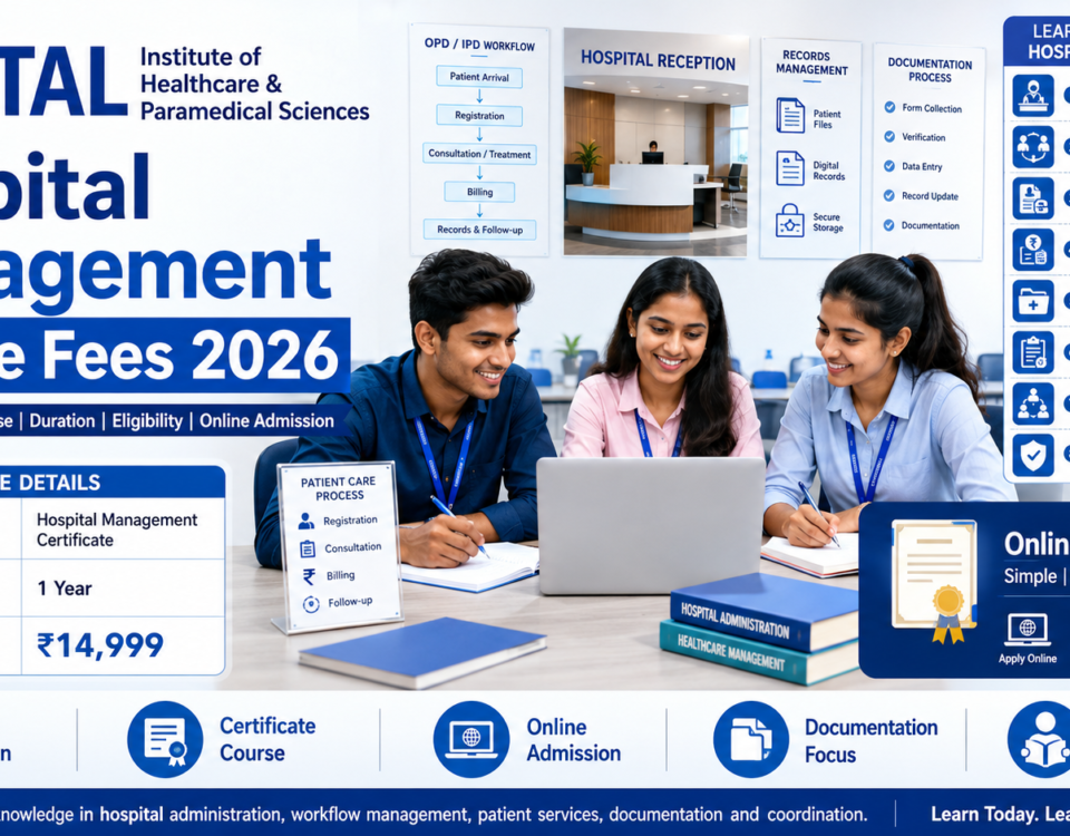 Hospital Management Course Fees 2026 1 Year Certificate duration eligibility subjects and admission at ATAL Institute