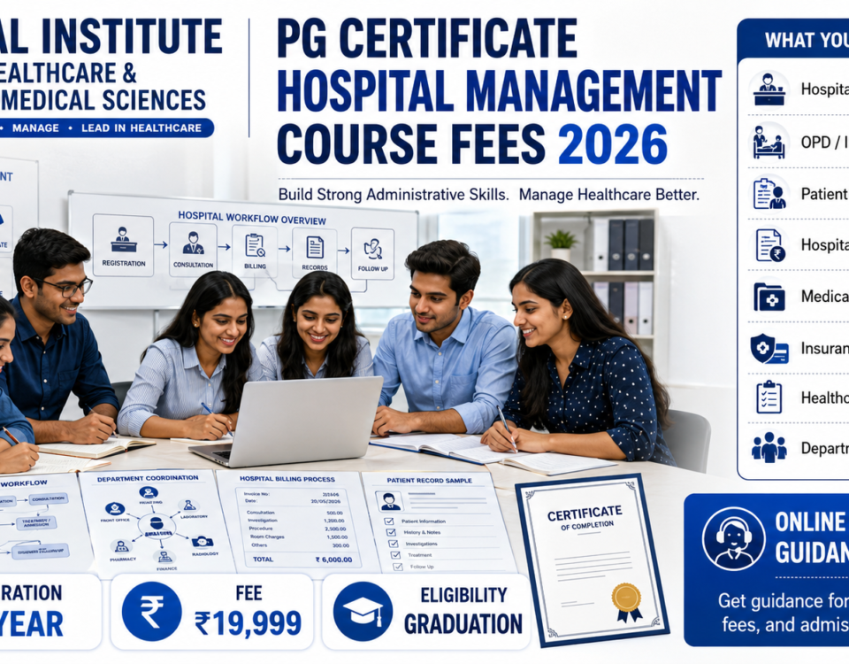PG Certificate Hospital Management Course Fees 2026 1 Year Graduation Eligibility Subjects and Admission at ATAL Institute