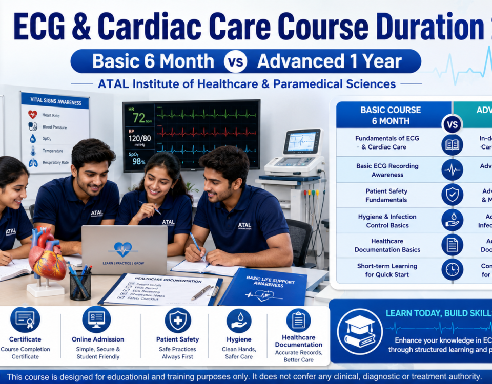 ECG and Cardiac Care Course Duration 2026 Basic vs Advanced eligibility subjects and admission at ATAL Institute