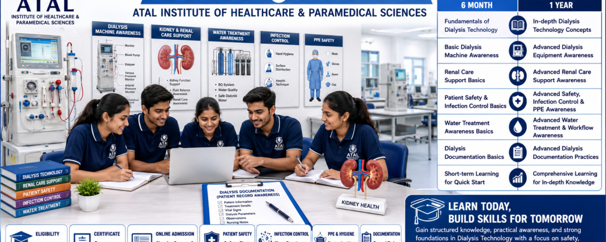 Dialysis Technology Course Duration 2026 Basic vs Advanced eligibility subjects and admission at ATAL Institute