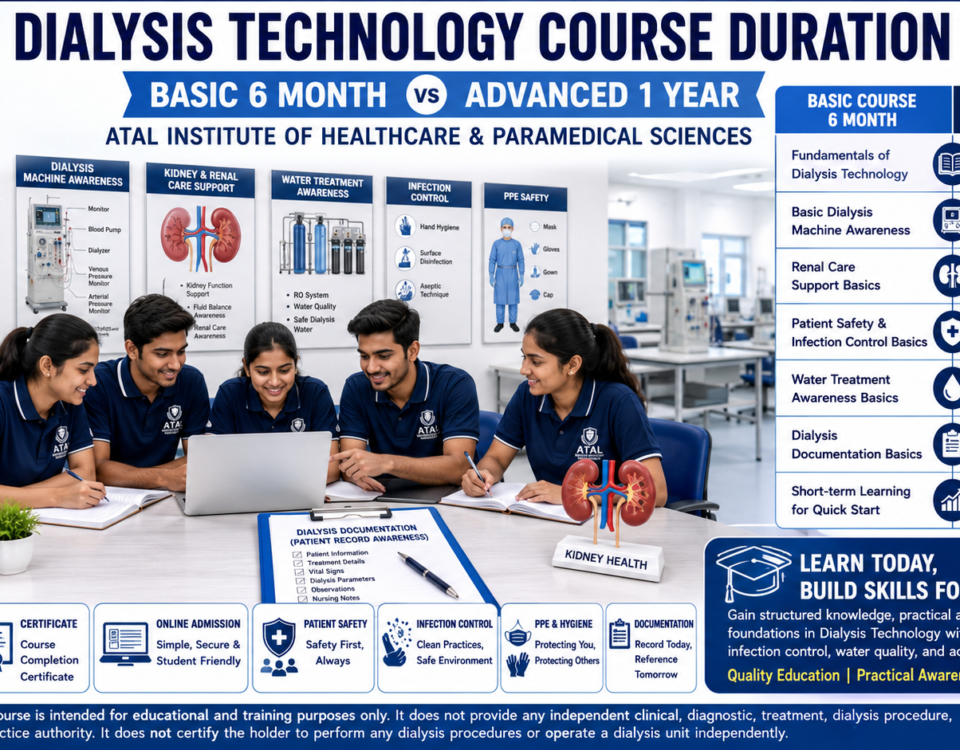 Dialysis Technology Course Duration 2026 Basic vs Advanced eligibility subjects and admission at ATAL Institute