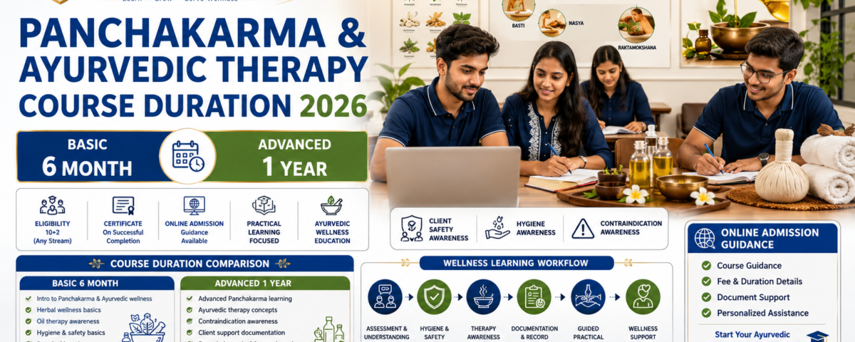 Panchakarma and Ayurvedic Therapy Course Duration 2026 Basic vs Advanced eligibility subjects and admission at ATAL Institute